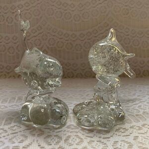 Crystal Glitter Dolphins on A Wave